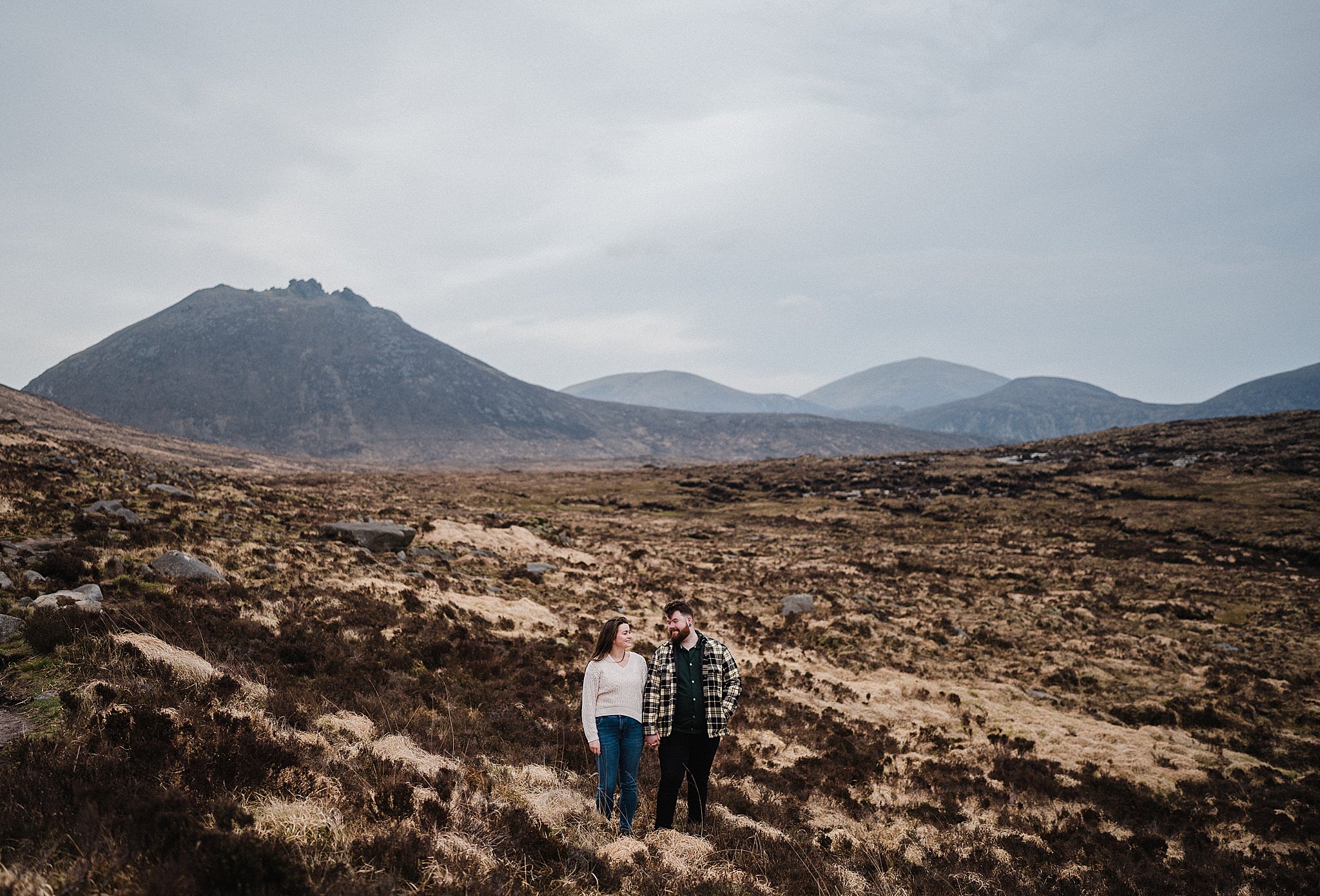 engagement shoot with couple in Mourne Mountains